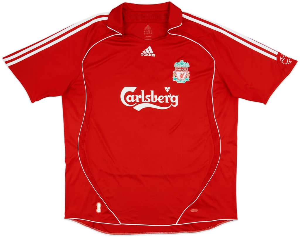 2006-08 Liverpool Home Shirt Gerrard #8 - 6/10 - (XXL)
