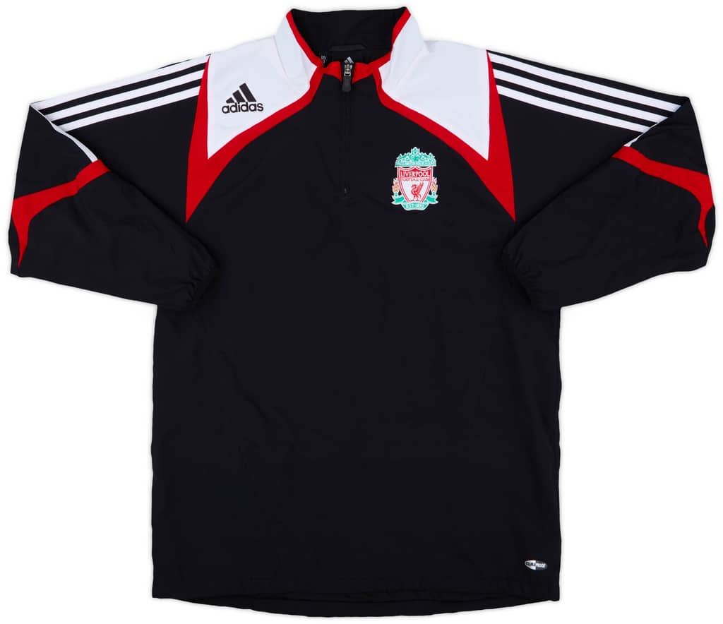 2007-08 Liverpool adidas 1/4 Zip Drill Top - 8/10 - (M)