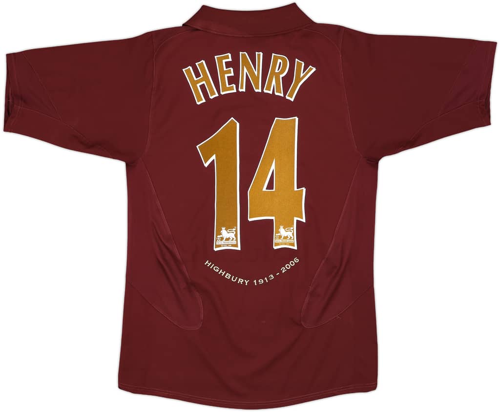 2005-06 Arsenal Home Shirt Henry #14 - 8/10 - (S)