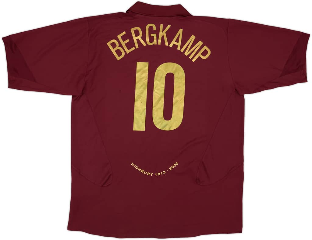 2005-06 Arsenal Home Shirt Bergkamp #10 (XXL)
