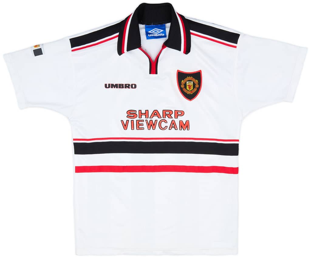 1997-99 Manchester United Away Shirt - 8/10 - (L.Boys)