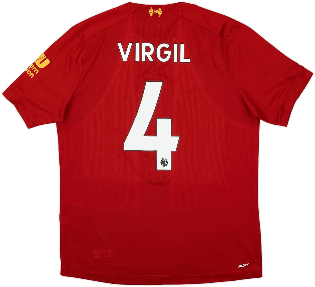 2019-20 Liverpool Home Shirt Virgil #4 - 7/10 - (M)