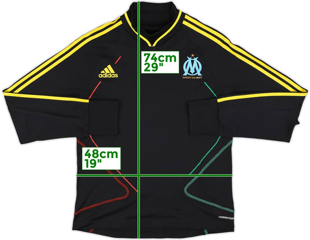 2010-11 Olympique Marseille adidas Formotion Training Top - 8/10 - (L)