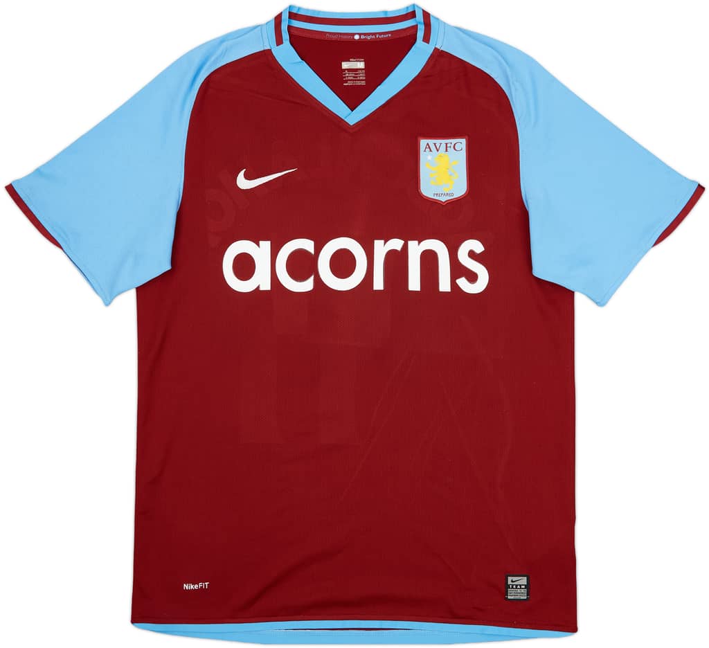 2008-09 Aston Villa Home Shirt Agbonlahor #11 - 4/10 - (M)