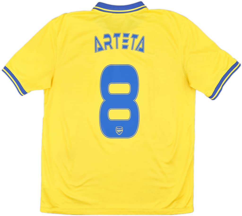 2013-14 Arsenal Away Shirt Arteta #8 - 8/10 - (L)