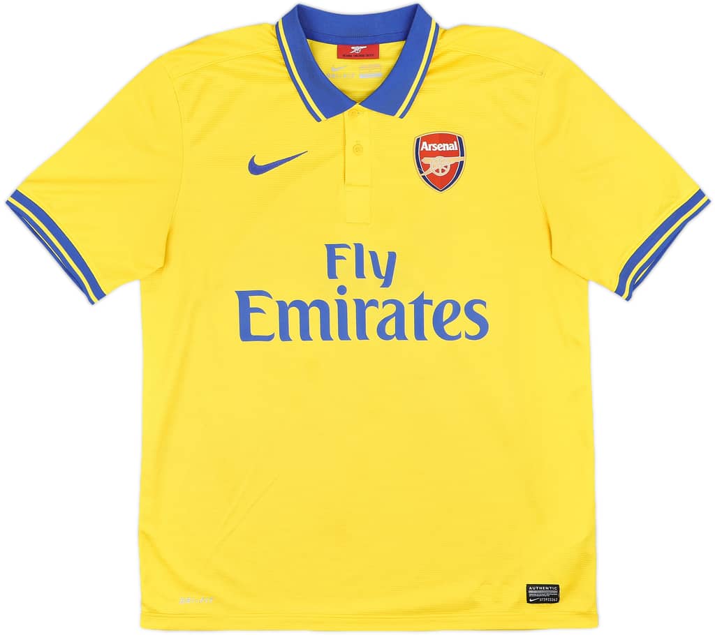 2013-14 Arsenal Away Shirt Arteta #8 - 8/10 - (L)