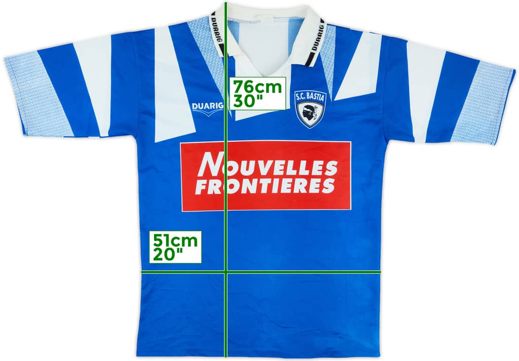 1994-95 Bastia Home Shirt - 7/10 - (L)