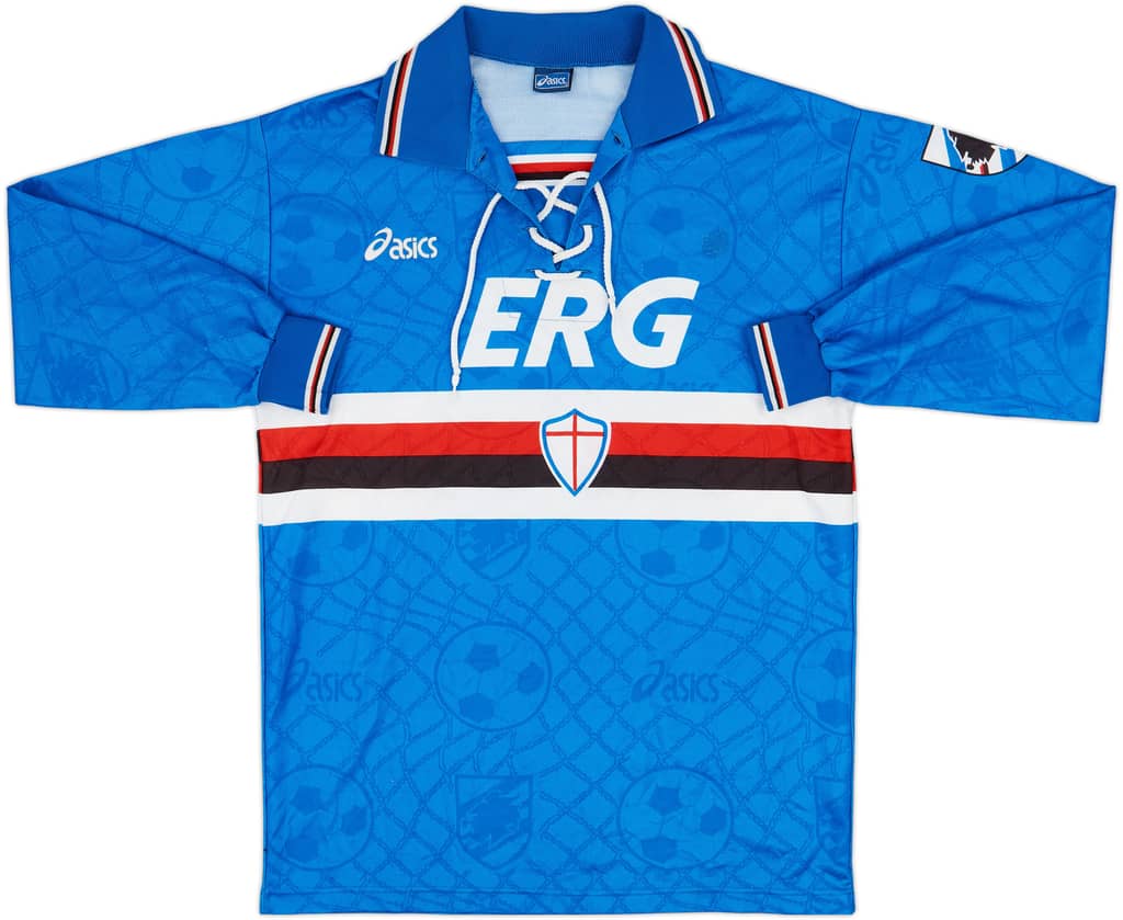 1994-95 Sampdoria Home L/S Shirt - 8/10 - (XL)