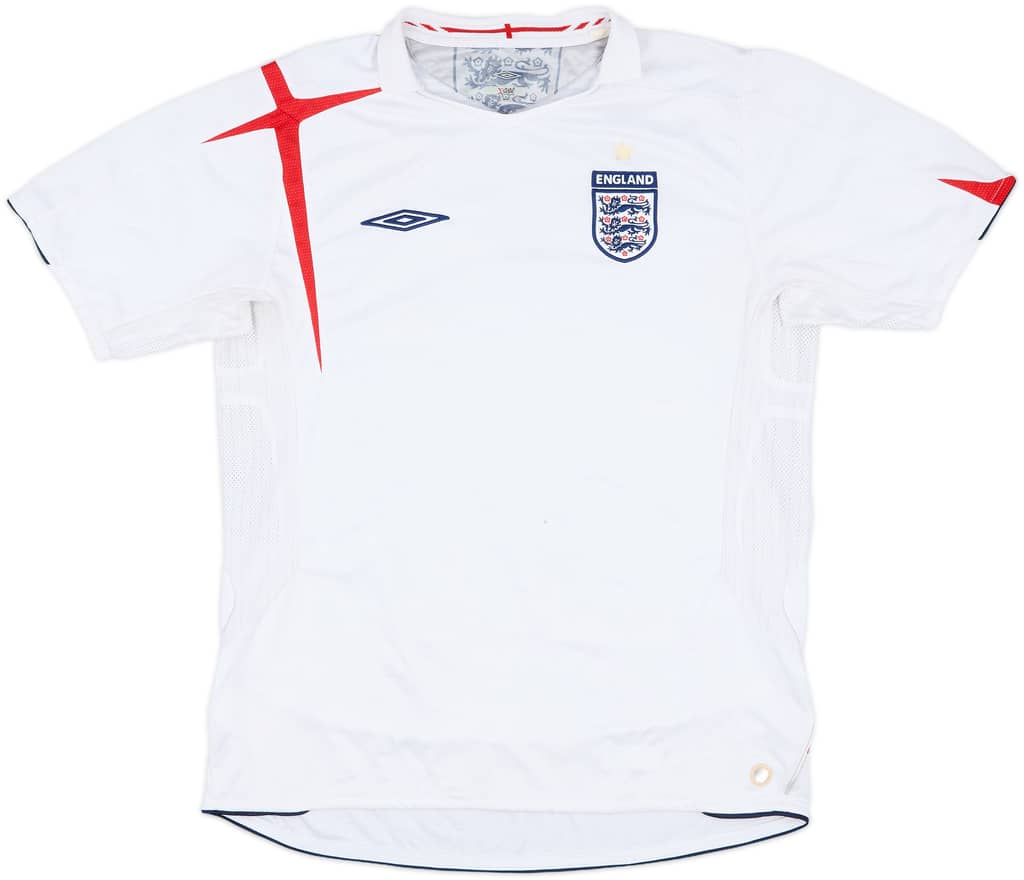 2005-07 England Home Shirt - 4/10 - (M)