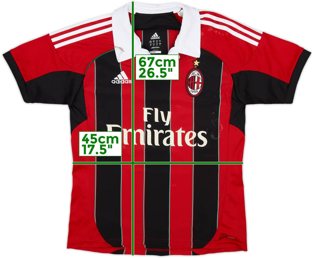 2012-13 AC Milan Home Shirt - 4/10 - (XL.Boys)