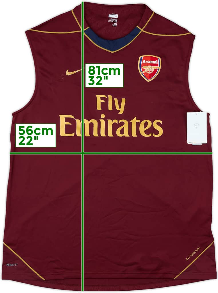 2007-08 Arsenal Nike Training Vest (XL)