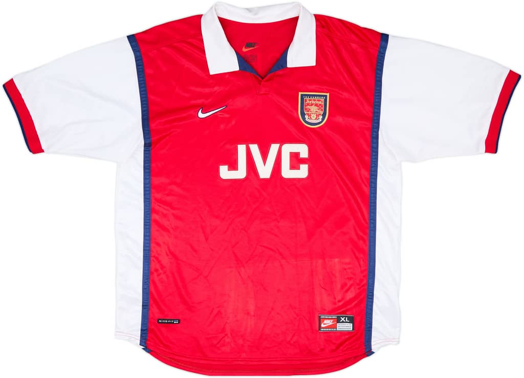 1998-99 Arsenal Home Shirt Bergkamp #10 - 7/10 - (XL)