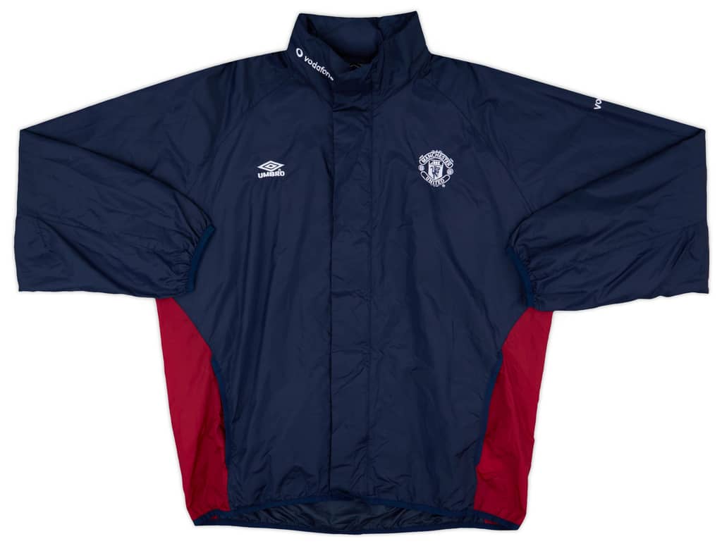 2000-02 Manchester United Umbro Hooded Rain Jacket - 8/10 - (L)