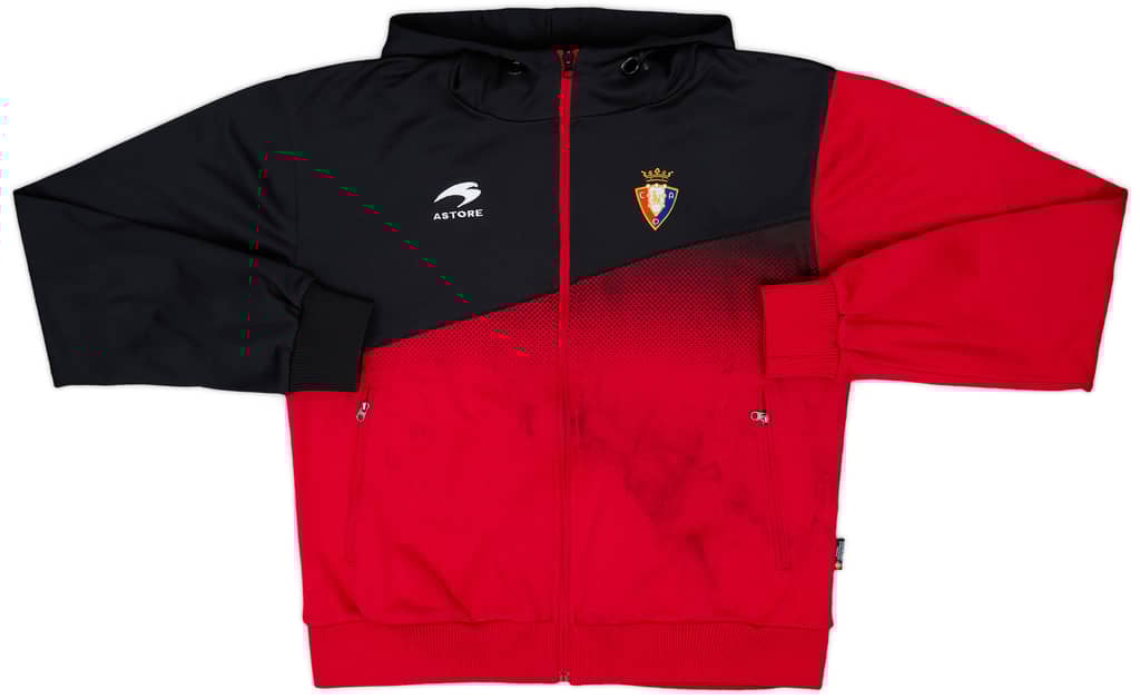 2007-08 Osasuna Astore Zipped Hooded Sweat Top - 5/10 - (M)