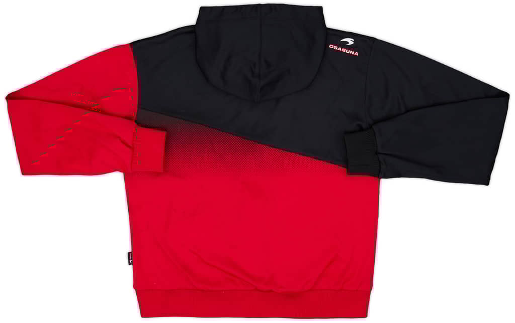 2007-08 Osasuna Astore Zipped Hooded Sweat Top - 5/10 - (M)