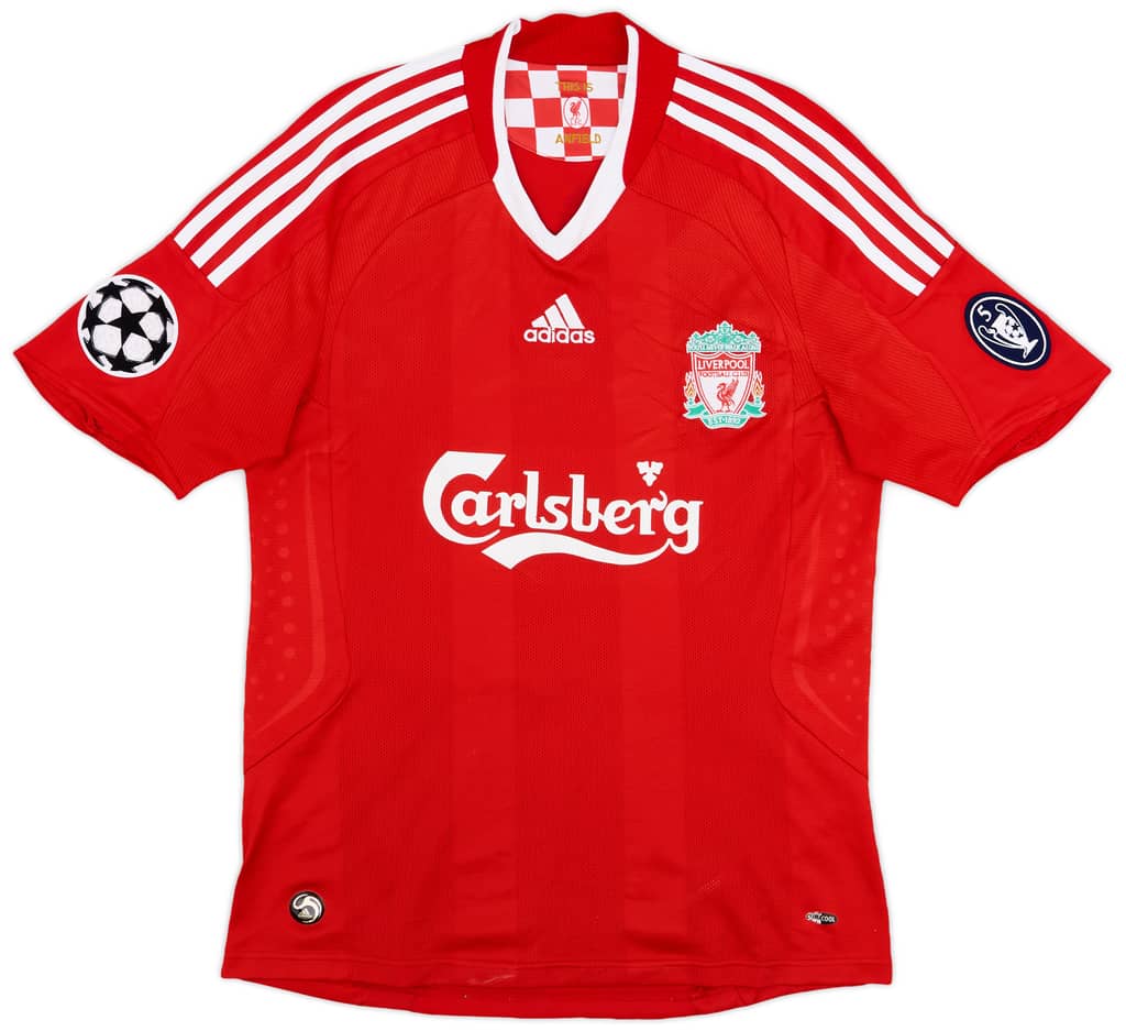 2008-10 Liverpool Home Shirt Gerrard #8 - 7/10 - (S)
