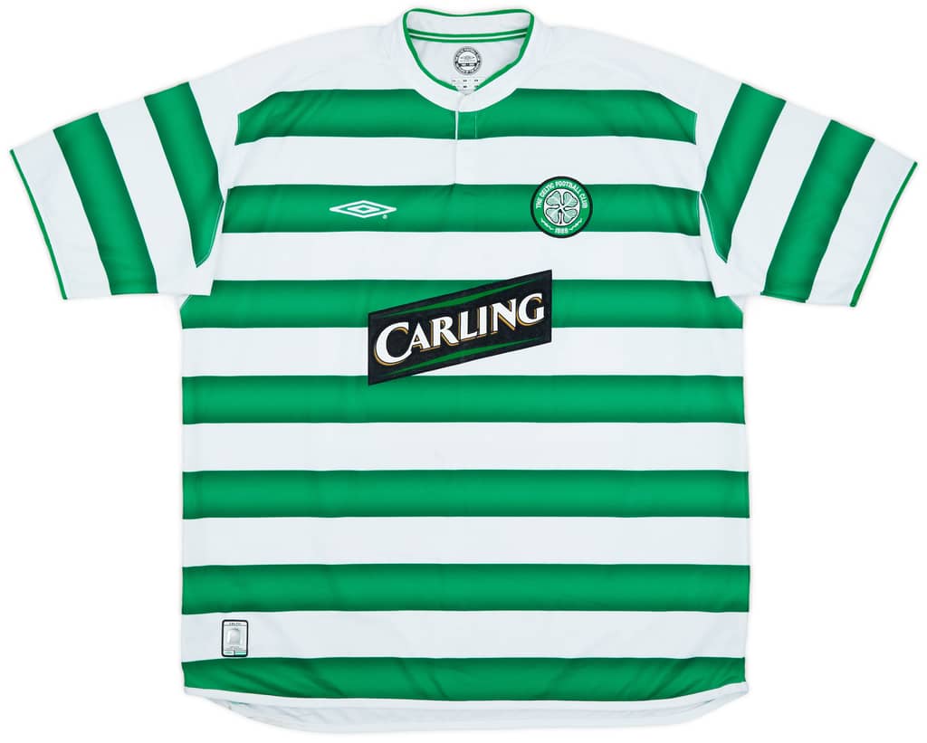2003-04 Celtic Home Shirt Lennon #18 - 7/10 - (XXL)