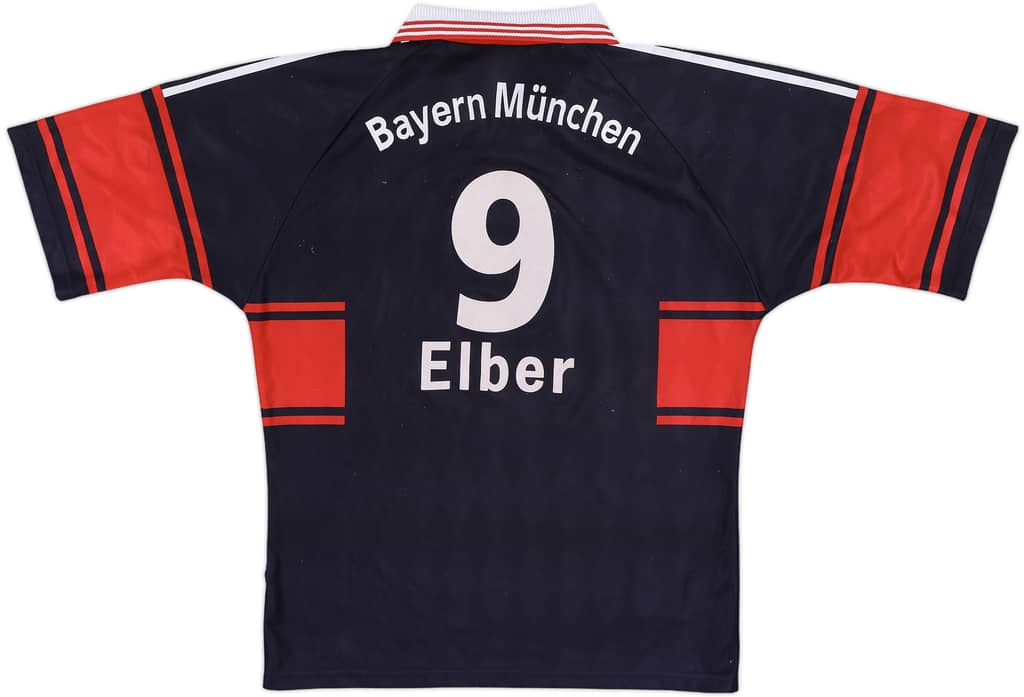 1997-99 Bayern Munich Home Shirt Elber #9 - 8/10 - (M)