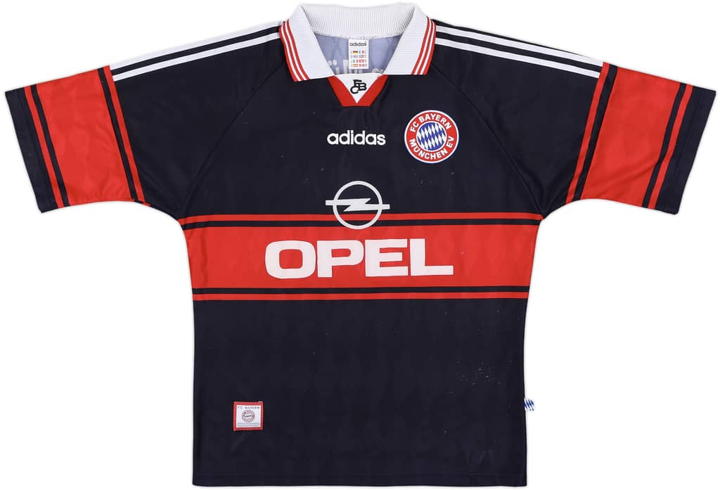 1997-99 Bayern Munich Home Shirt Elber #9 - 8/10 - (M)