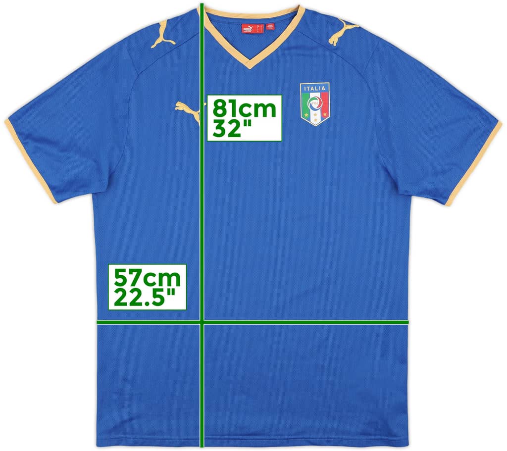 2007-08 Italy Basic Home Shirt - 10/10 - (L)