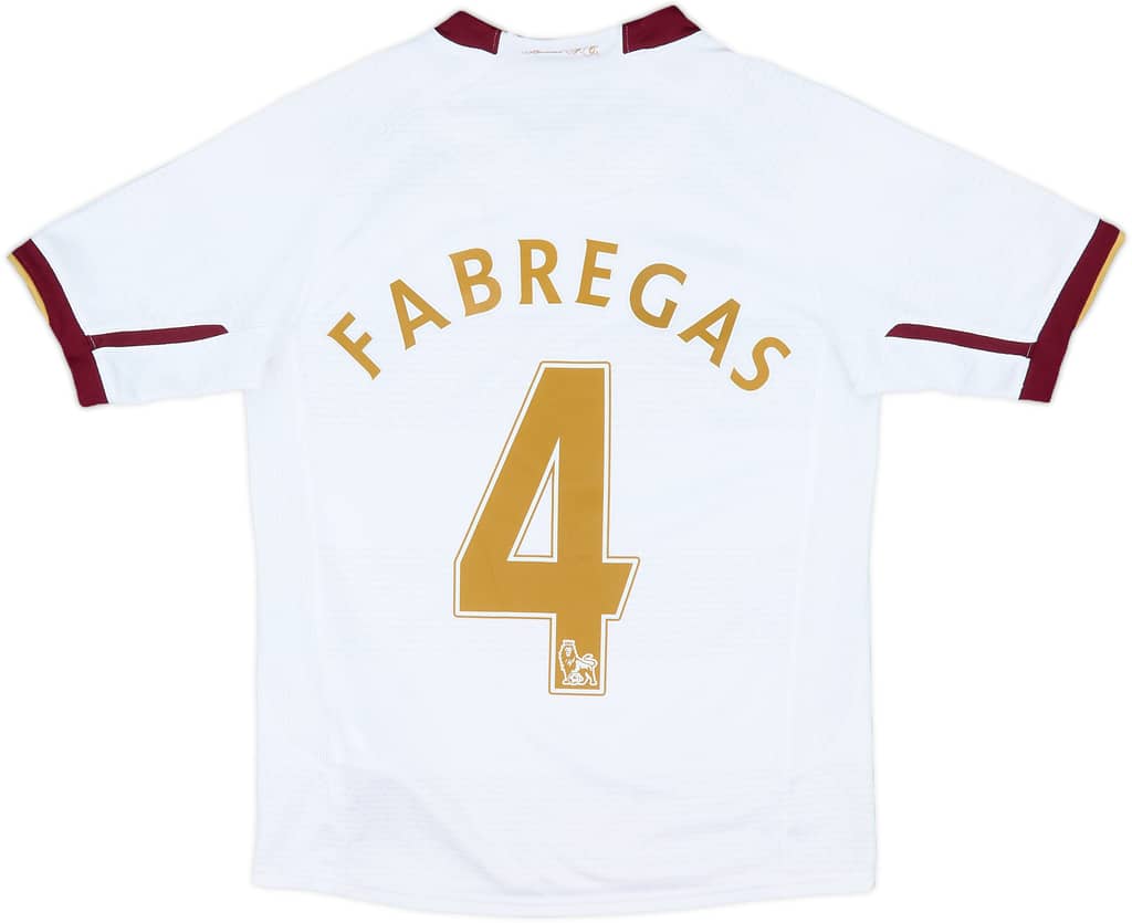 2007-08 Arsenal Away Shirt Fabregas #4 - 7/10 - (M.Boys)