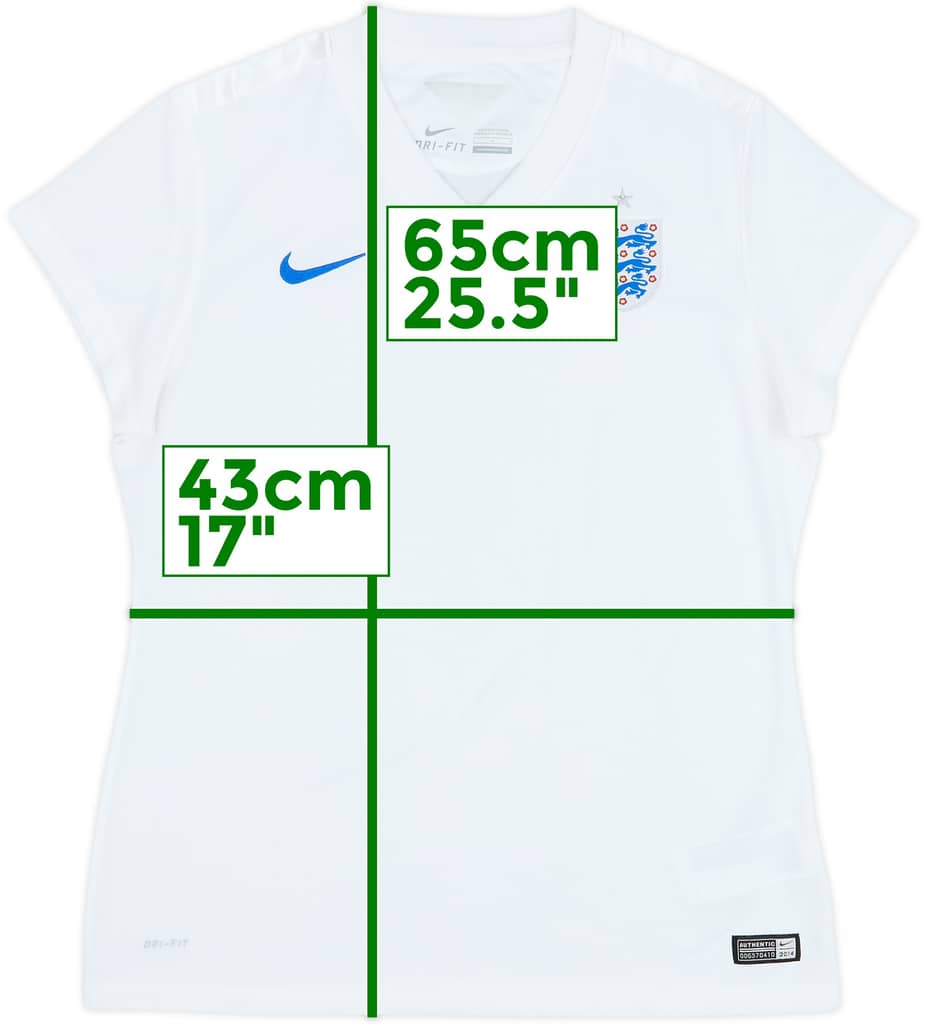 2014-15 England Home Shirt - 7/10 - (Women's L)