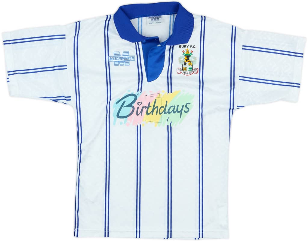 1994-95 Bury Home Shirt - 8/10 - (M.Boys)