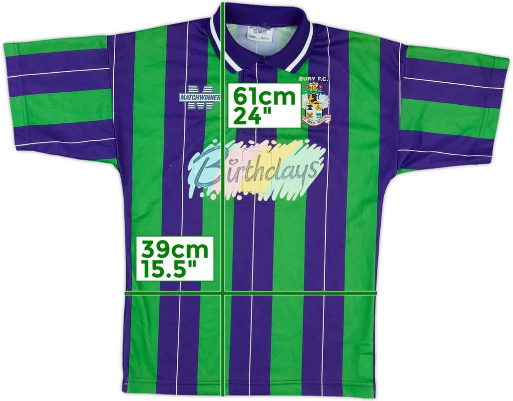 1994-95 Bury Away Shirt - 5/10 - (M.Boys)