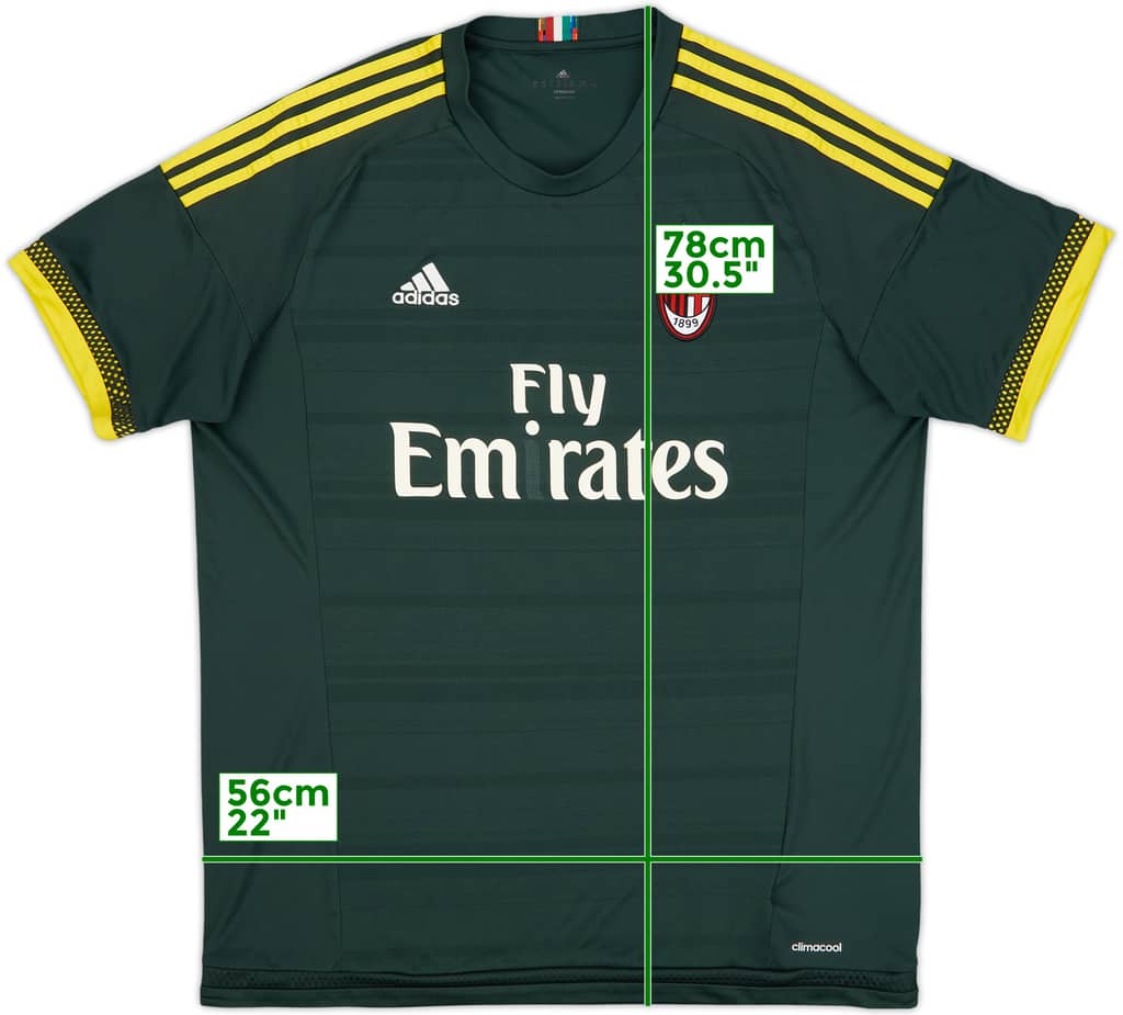 2015-16 AC Milan Third Shirt - 4/10 - (XL)