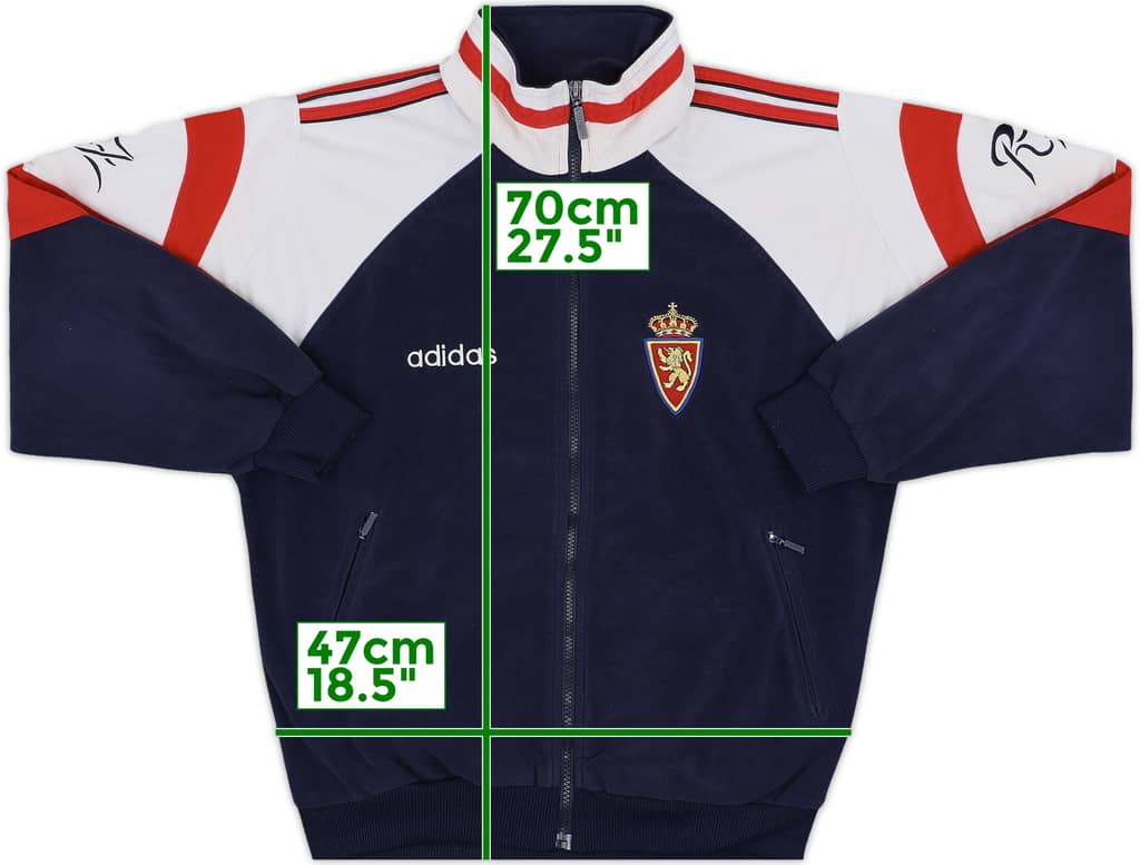 1997-98 Real Zaragoza adidas Track Jacket - 8/10 - (S)
