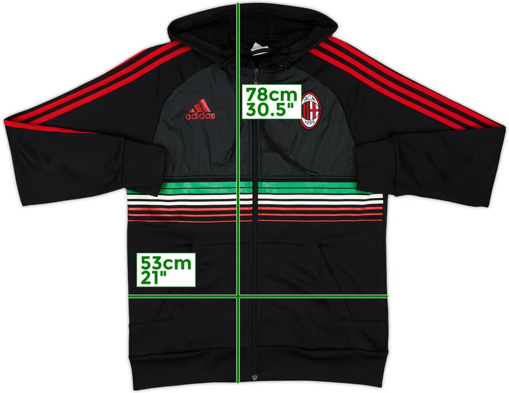 2011-12 AC Milan adidas Track Jacket - 8/10 - (M)