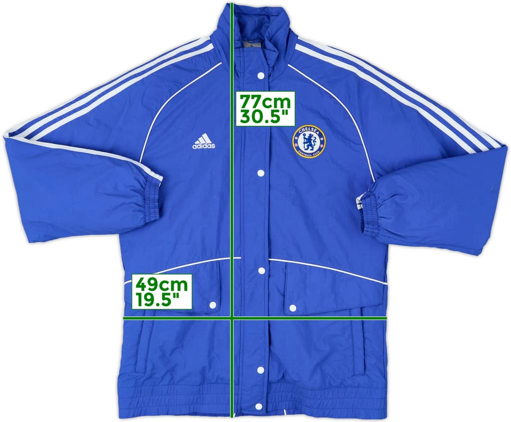 2008-09 Chelsea adidas Bench Coat - 8/10 - (L)