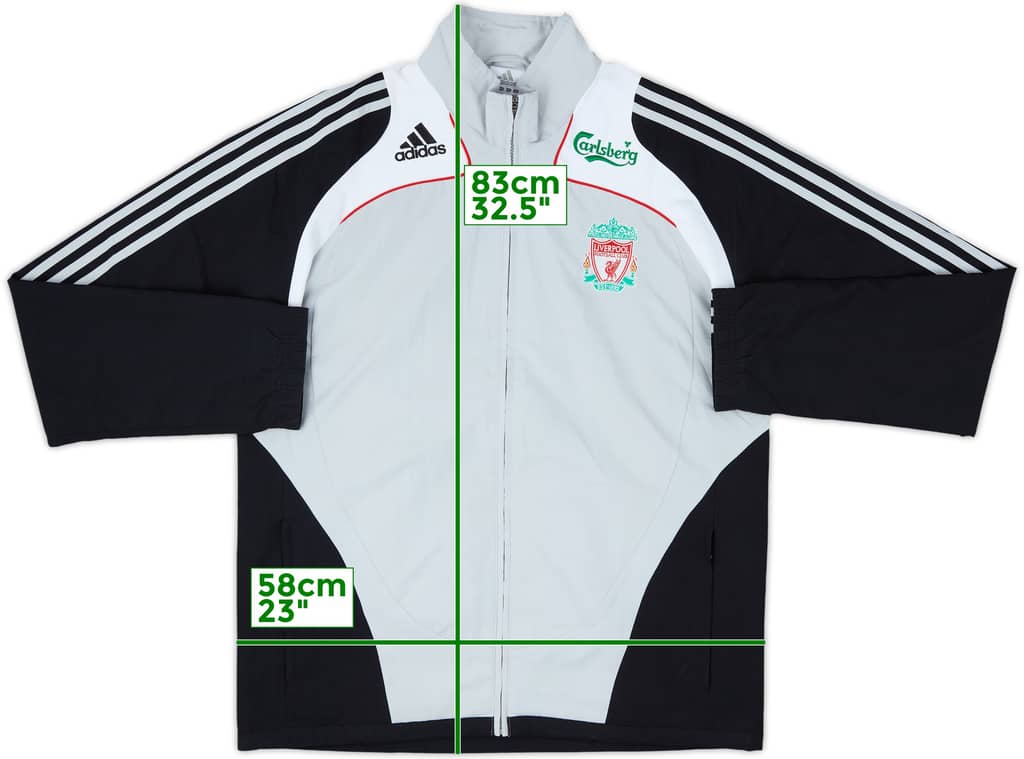 2008-09 Liverpool adidas Track Jacket - 7/10 - (L)