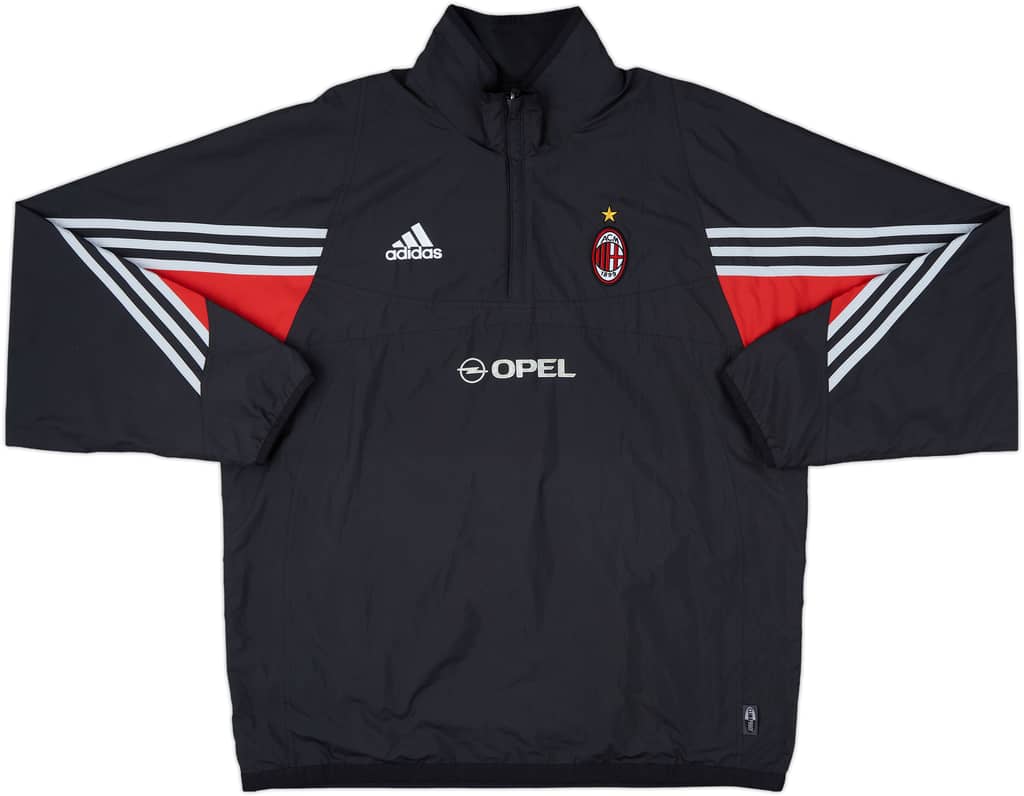 2003-04 AC Milan adidas 1/4 Zip Drill Top - 5/10 - (XL)