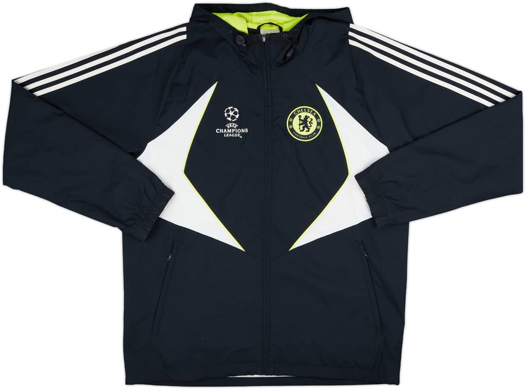 2007-08 Chelsea adidas CL Hooded Track Jacket - 8/10 - (M/L)