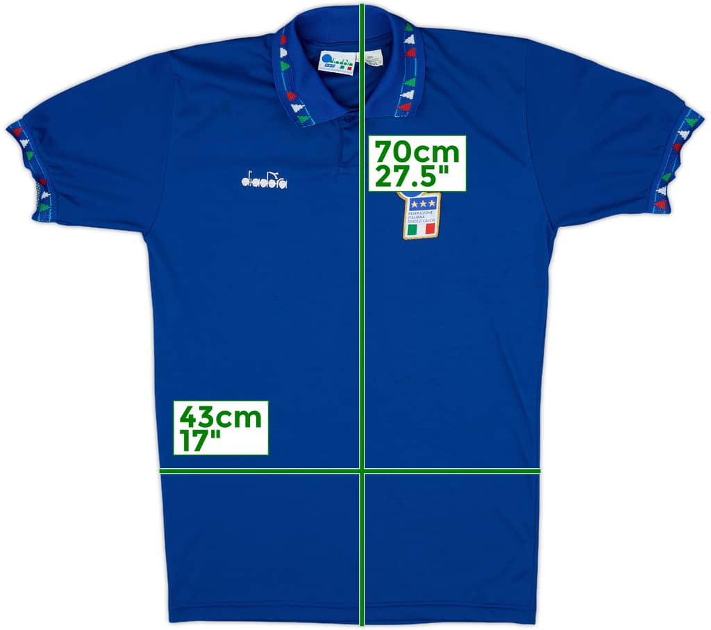 1992-93 Italy Home Shirt - 7/10 - (XL.Boys)