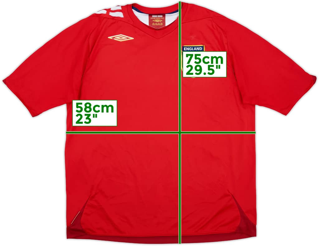 2006-08 England Away Shirt - 5/10 - (XL)