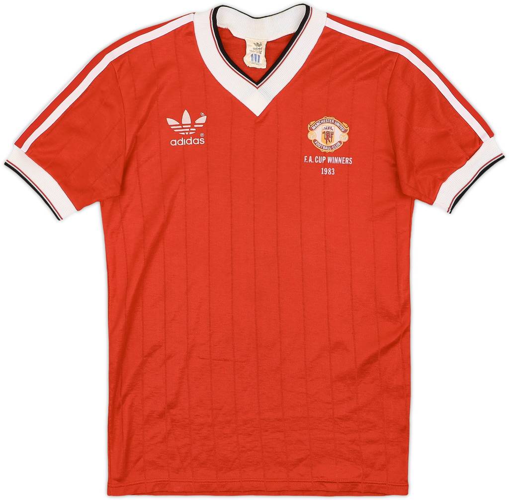 1982-84 Manchester United 'FA Cup Winners' Home Shirt - 7/10 - (Y)