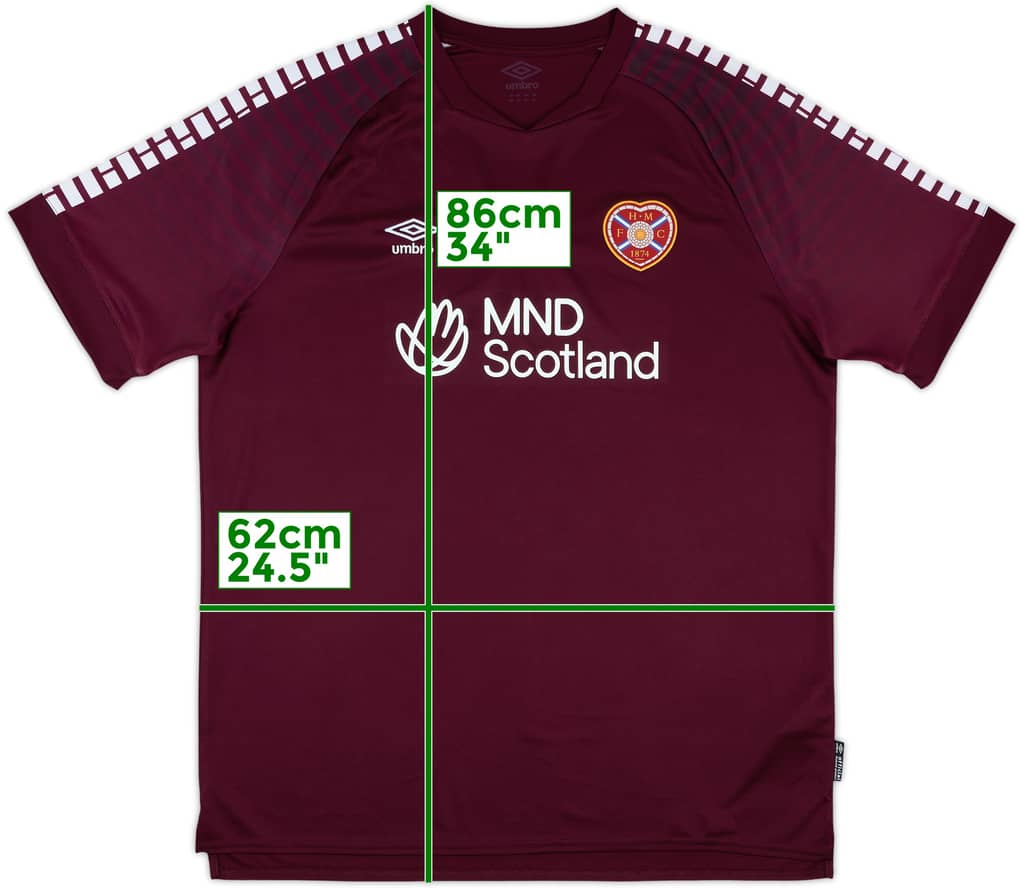 2023-24 Hearts 'Poppy' Home Shirt - 10/10 - (XXL)