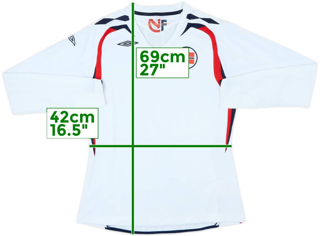2007-08 Norway Away L/S Shirt - 8/10 - (Women's M)