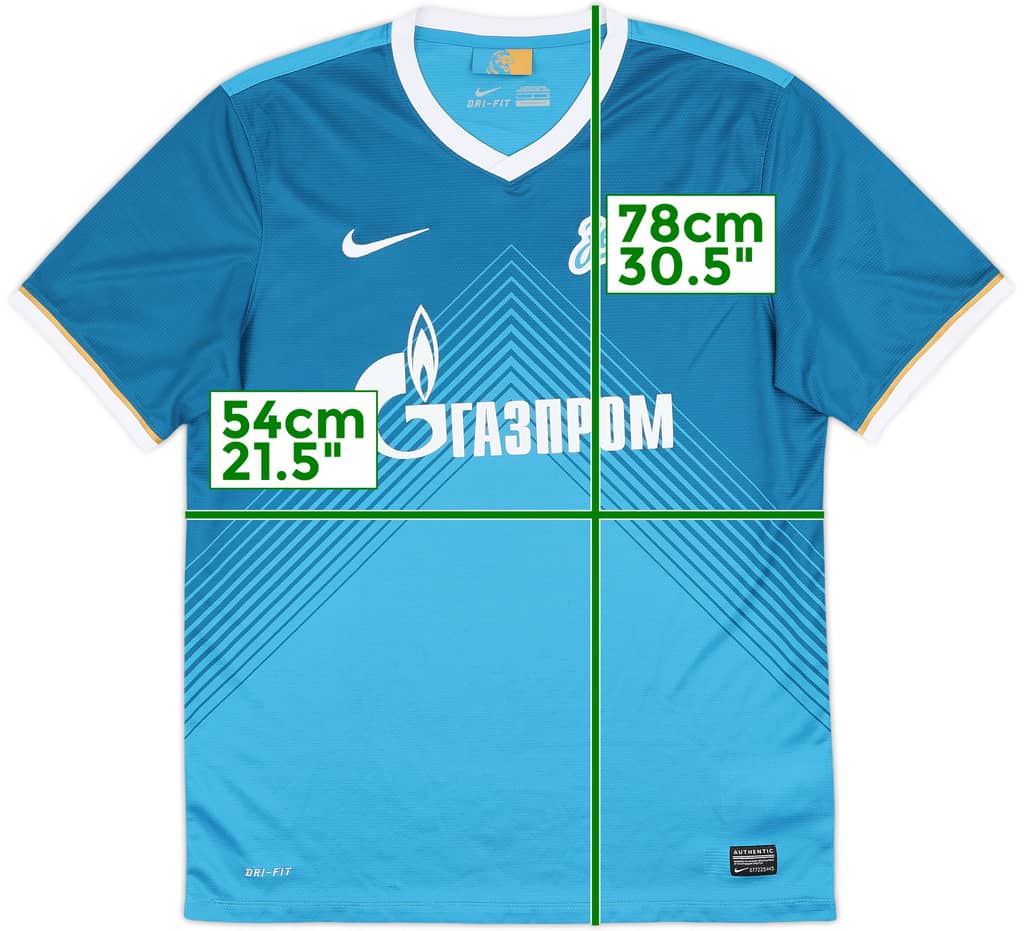 2013-14 Zenit St. Petersburg Home Shirt - 9/10 - (L)