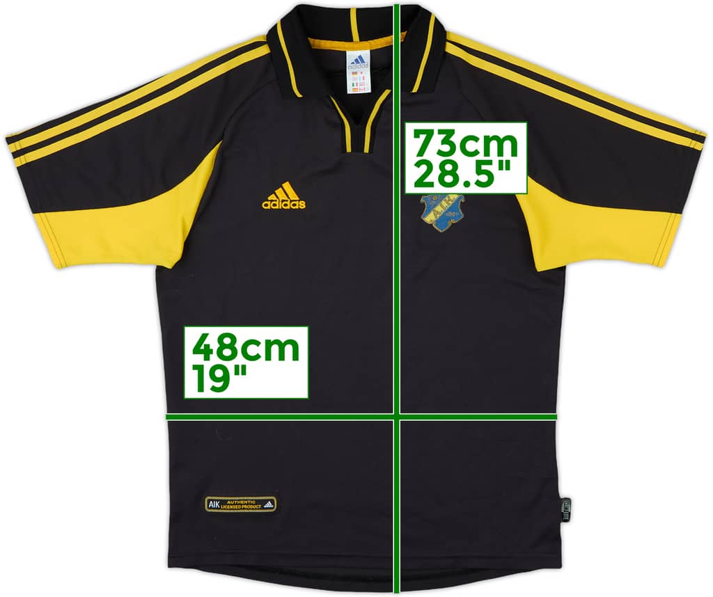 2000-02 AIK Stockholm Home Shirt - 8/10 - (S)