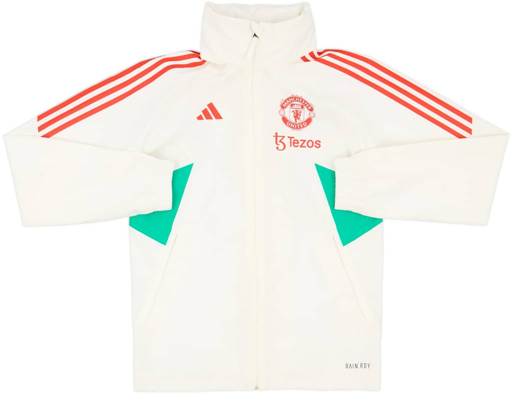 2023-24 Manchester United adidas Hooded Rain Jacket - 7/10 - (XS)