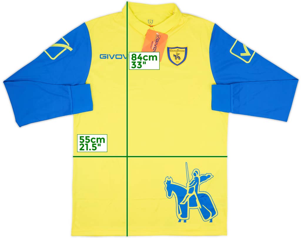 2011-12 Chievo Verona Home L/S Shirt (L)