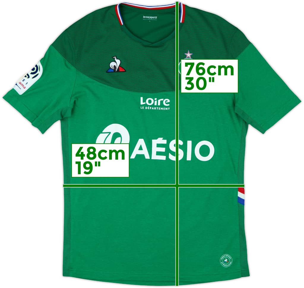 2019-20 Saint Etienne Home Shirt - 9/10 - (L)