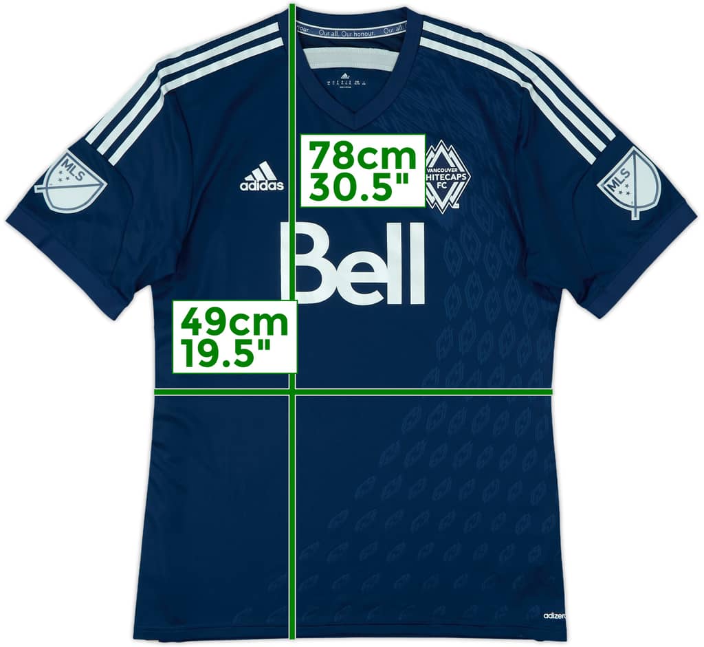 2014-15 Vancouver Whitecaps Authentic Away Shirt - 10/10 - (XL)