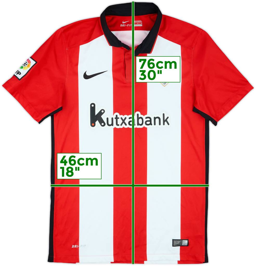 2015-16 Athletic Bilbao Home Shirt - 8/10 - (S)