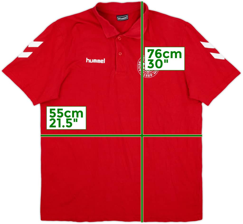 2016-18 Denmark Hummel Polo Shirt - 8/10 - (XL)