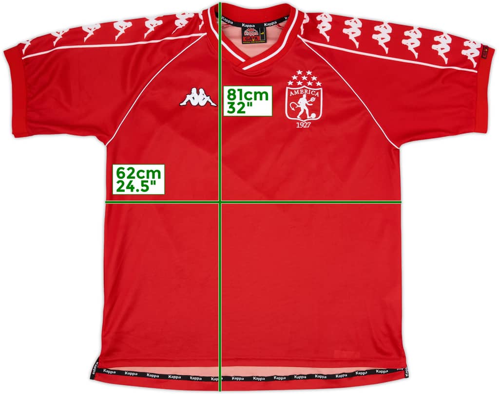 1998 America de Cali Home Shirt - 9/10 - (L)