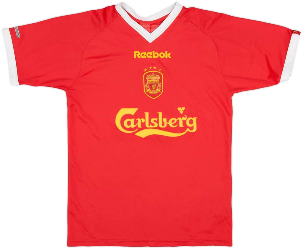 2001-03 Liverpool CL Shirt - 8/10 - (XL.Boys)